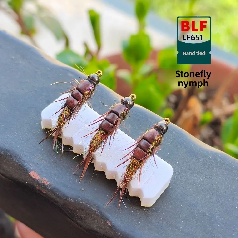 5 قطعة مجموعة إغراء مجموعة الكربون الصلب يطير الصيد هوك رمادي اللون حورية تصميم يطير الطعم Stonefly نمط أدوات الصيد Grayling الصيد