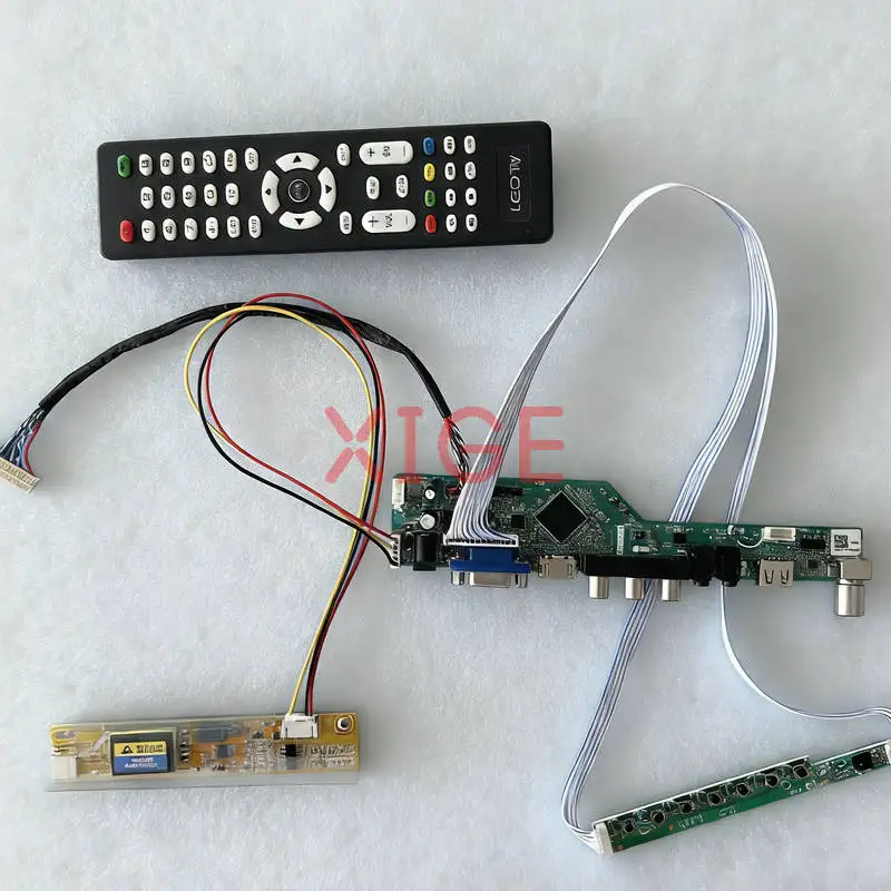 

Monitor Drive Controller Board Fit LQ141K1LB1C N141I3 TD141THCA1 N141I1 30 Pin LVDS 1-CCFL 1280x800 USB+AV+VGA+HDMI 1280*800 Kit