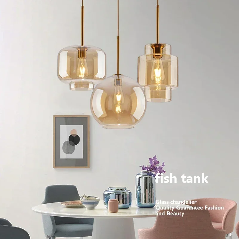 

Подвесной светильник в скандинавском стиле, лампа E27, освещение для кафе, бара, столовой, кухни, ресторана