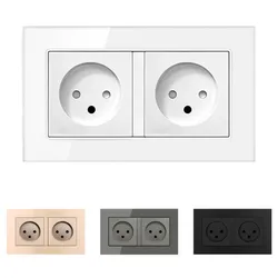 146MM 16A Israel standard wall socket 2 outlets IL power socket for kitchen home