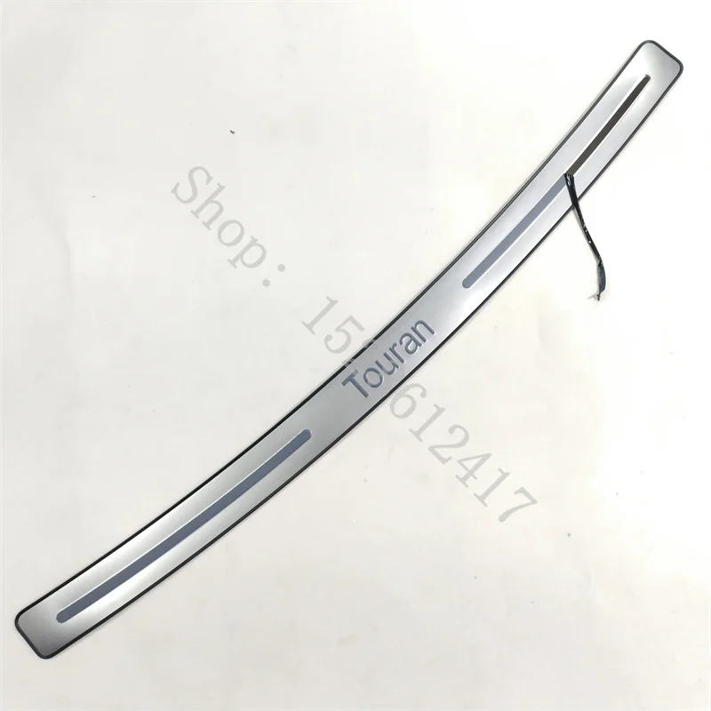 

For VW Volkswagen Touran 2005 2006~2015 Stainless Steel Door Rear Bumper Protector Sill Trunk Tread Plate Trim Car Accessories