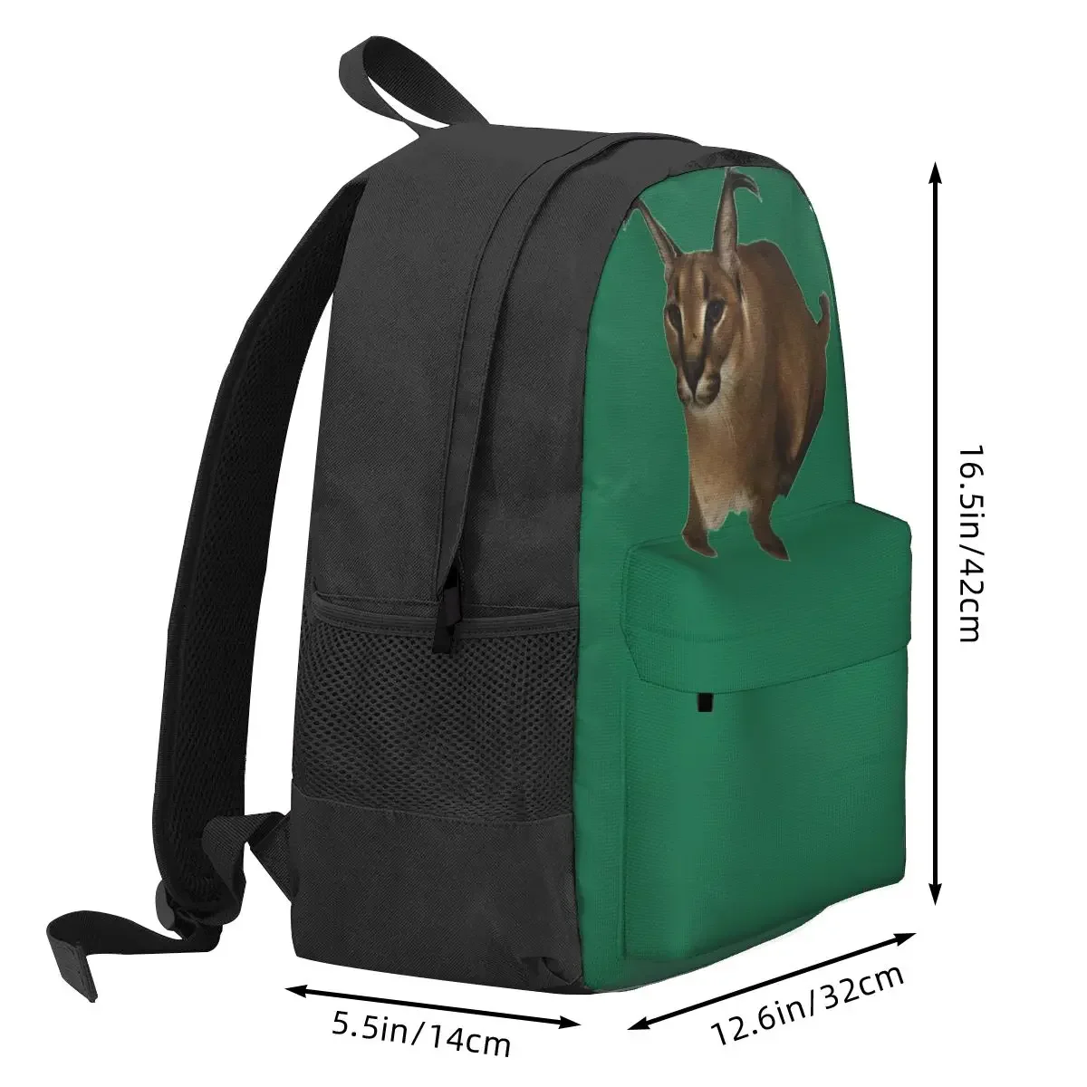 Big Floppa Animal Cat Backpacks Boys Girls Bookbag Students School Bags Kid Rucksack Laptop Rucksack Shoulder Bag Large Capacity