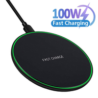100W Wireless Charger Pad For iPhone 15 14 13 12 Pro 8 XS Max Induction Fast Wireless Charging Station For Samsung Xiaomi Huawei