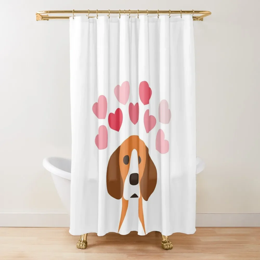 

Loving dog Shower Curtain Shower Bath Bathroom Shower Set Waterproof Fabric Bathroom Curtain