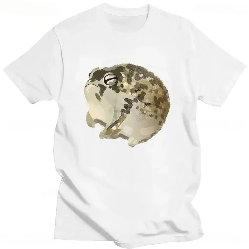 Fashion Desert Rain Frog Fat Frog Cute Print T-shirt Funny Cute Top Kawaii Casual Street Loose Women T-Shirt Clothing