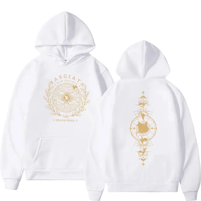 Vierde Vleugel Drakenrijder Esthetische Hoodie Basgiath War College Pullover Sweatshirt Mannen Vrouwen Casual Lange Mouw Oversized Capuchon