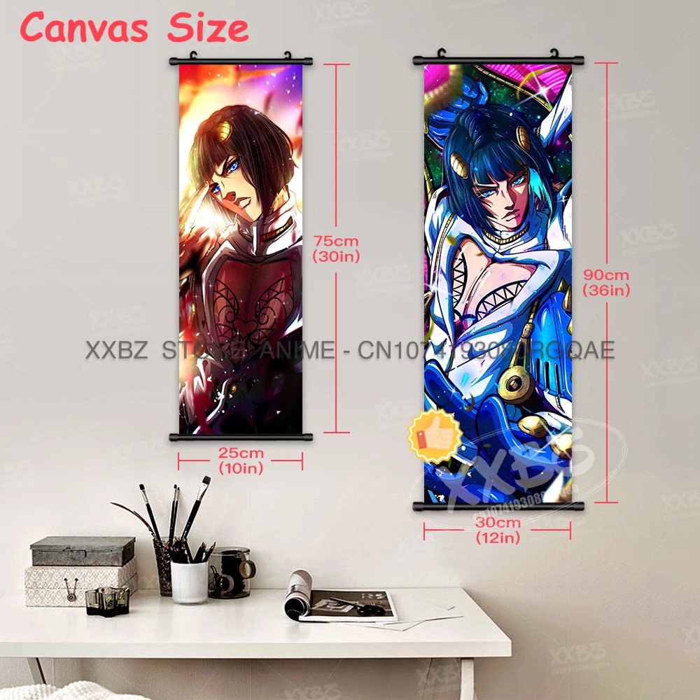 JoJo's Bizarre Adventure Scrolls Bild Jodio Joestar Dekoration Gemälde The JOJO Lands Wandkunst Paco Lovelantes Anime Poster – Detail 5