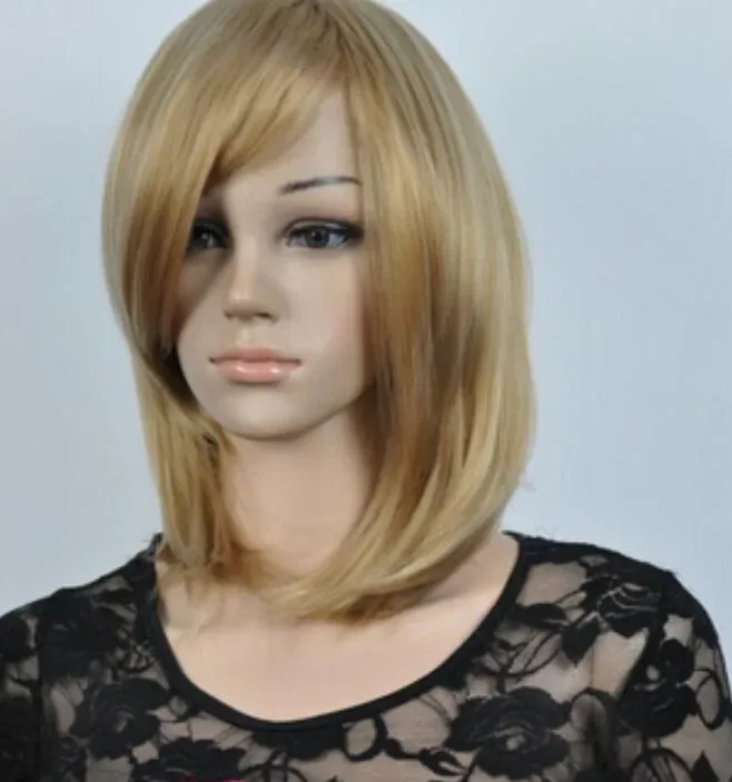 WIG  Fashion Wig New Short dolden Cartoon Natural Hair Wigs