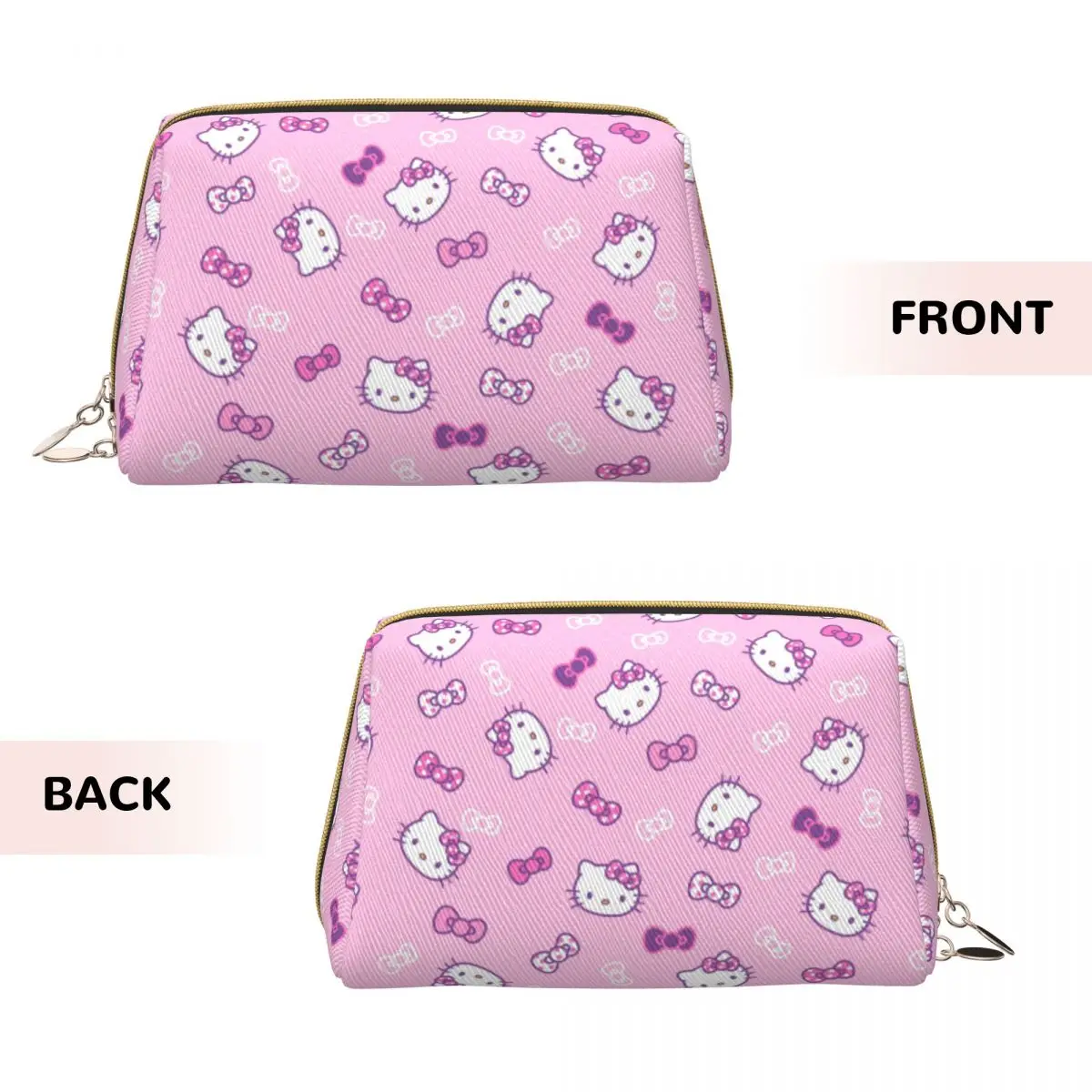 Large Capacity Hello Kitty Cosmetic Bag Portable Makeup Pouch Women Washbag Sanrio Kitty White Toiletry Kit