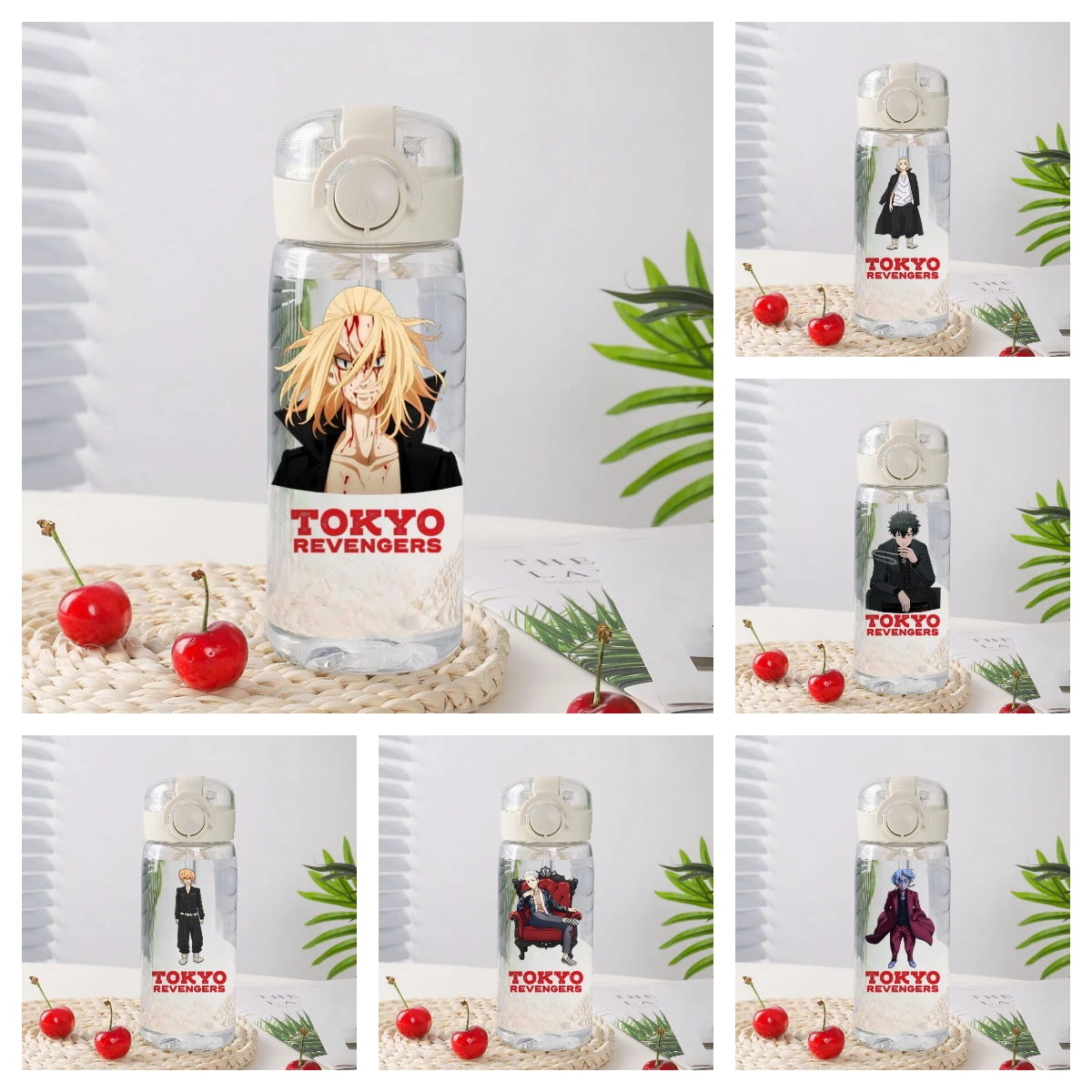 400ml Tokyo Revengers Cartoon-Trinkbecher für Jungen und Mädchen, bruchsicher, neues Sommer-Wasserglas, gut aussehendes, tragbares Geschenk