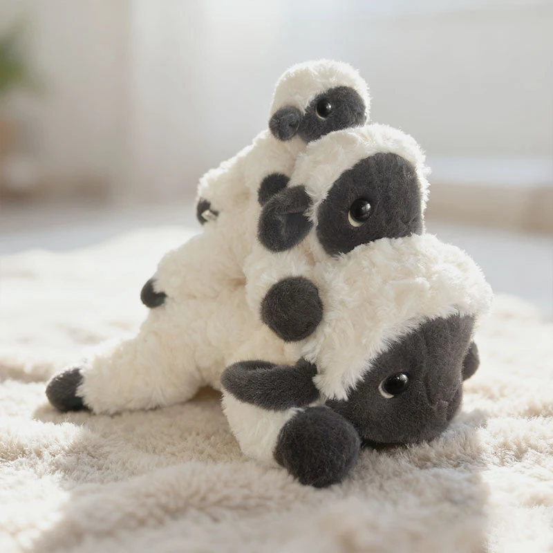Soft Super Plush Sheep Toy Cute Ollie the Sheep Stuffed Doll Fluffy Kawaii Black Face Lamb Sleeping Companion For Girl Boy