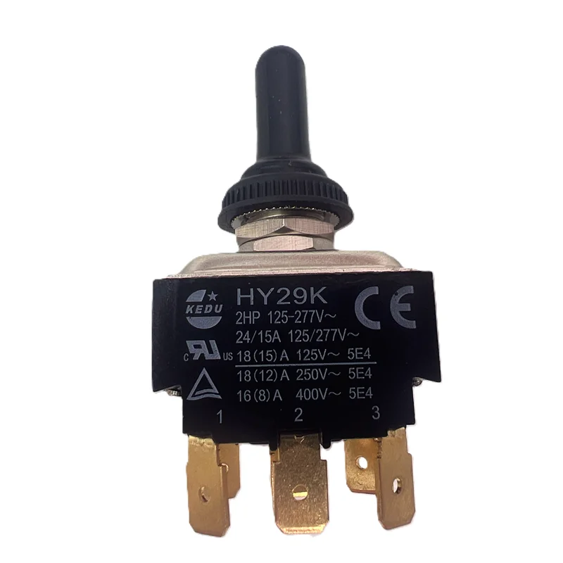 1Pc KEDU HY29K,9‑Pin Quick Connect Tab 2HP 24/15A 125‑277V Latching Spare Replacement Part for Industrial & Garden Power Machine