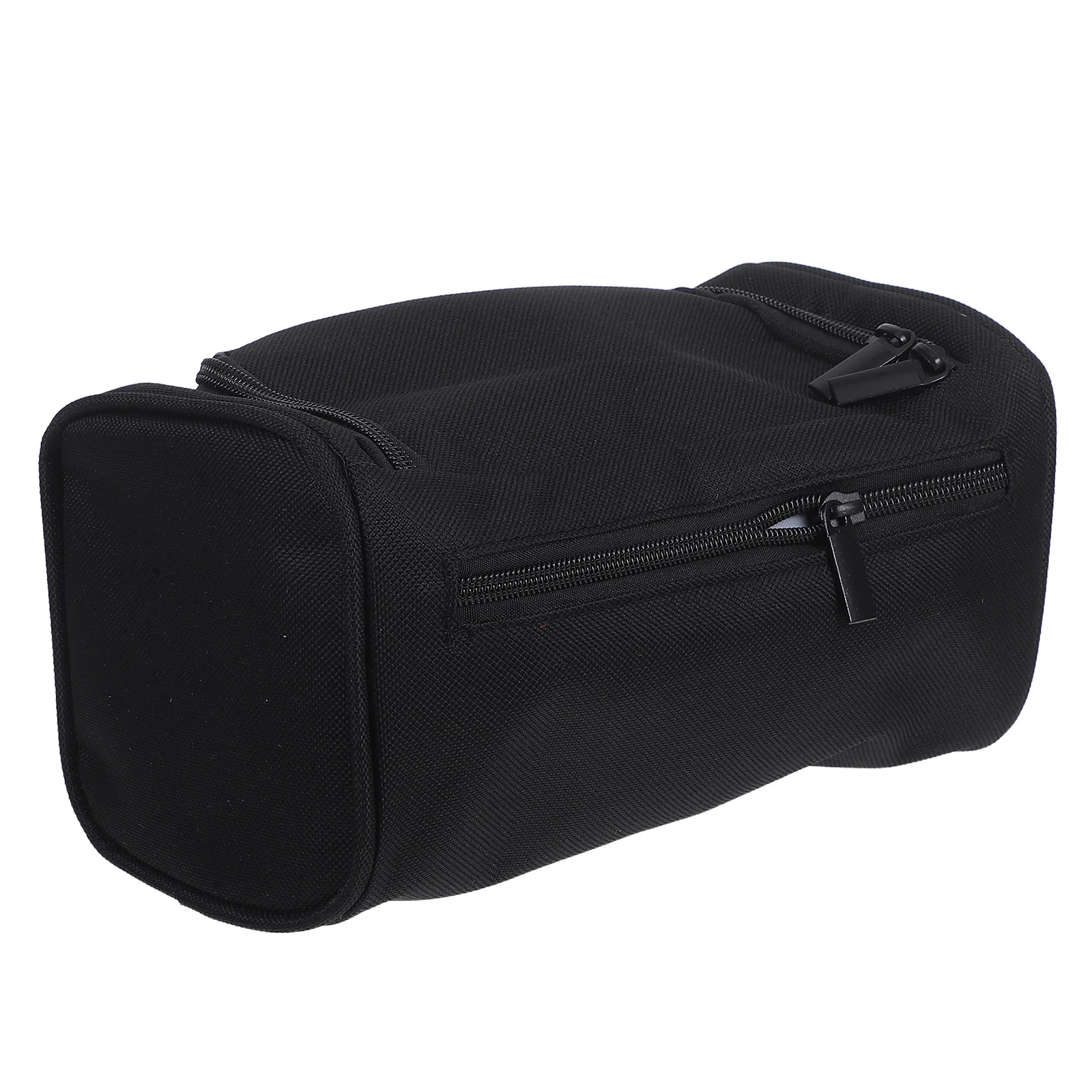 

Large Capacity Oxford Fabric Case Organizer Smooth Zipper For Students Office Travel Multi Functional Stationery Bag Black Pouch