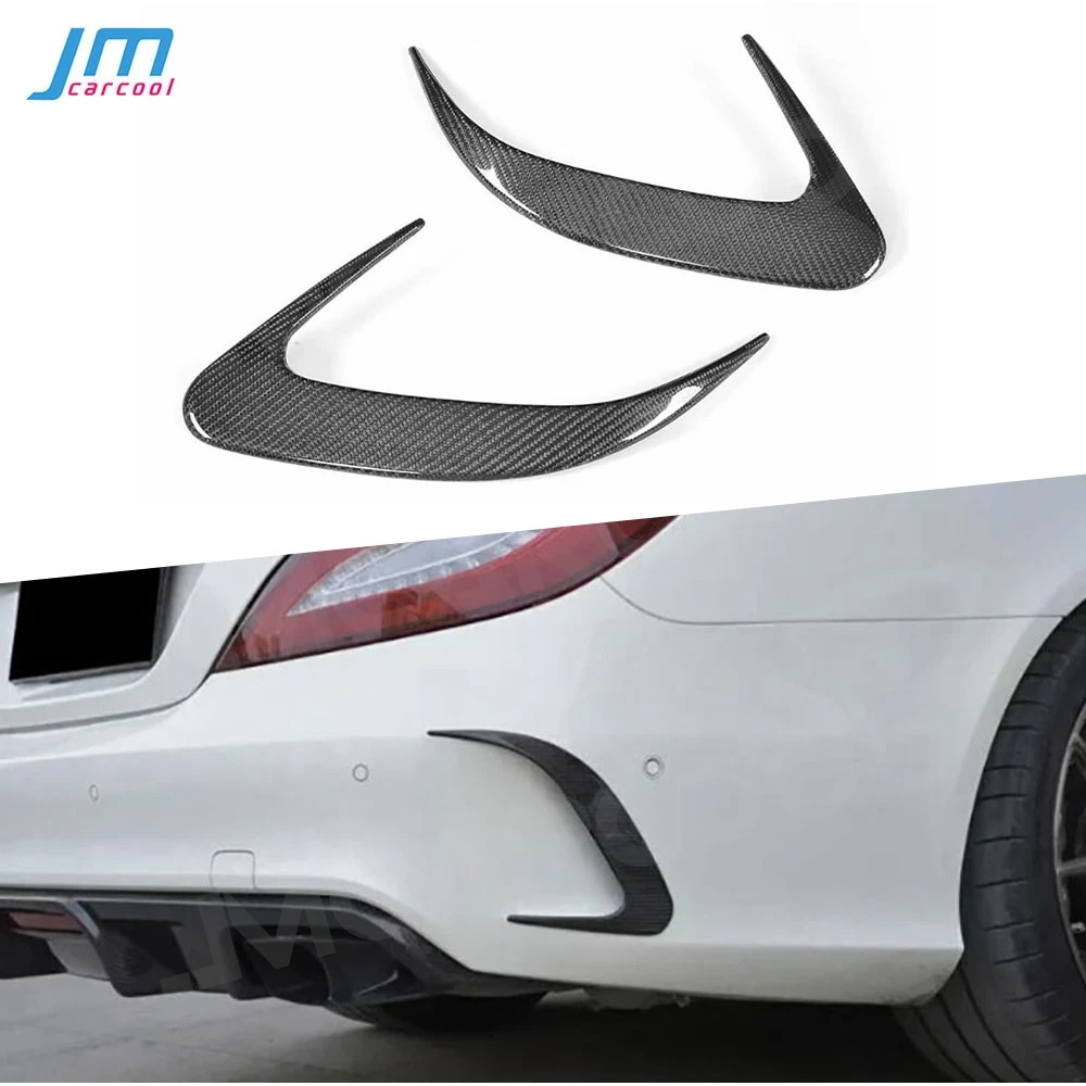 

Rear Fender Splitters Carbon Fiber for Benz CLS class W218 CLS400 CLS500 CLS63 2015-2017 FRP Rear Bumper Air Vent Trims Spoiler