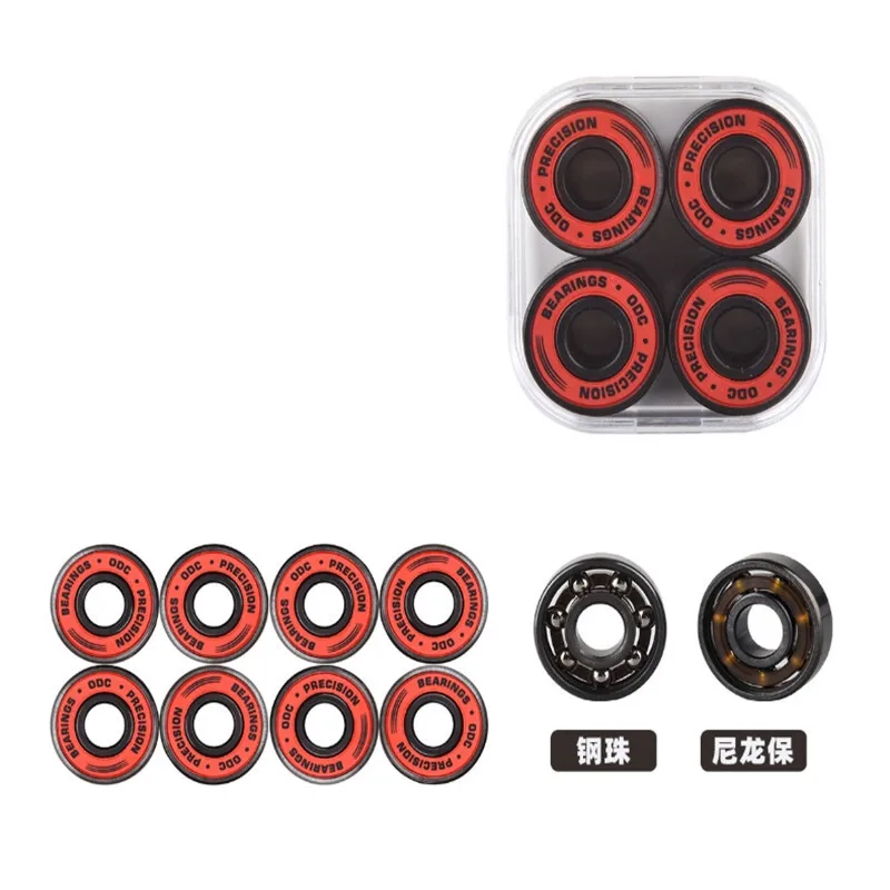 8PCS High Quality 608RS 8x22x7mm ABCE7 Ceramic Special Bearings For Skateboards ,Speed Skates ,Roller Skates