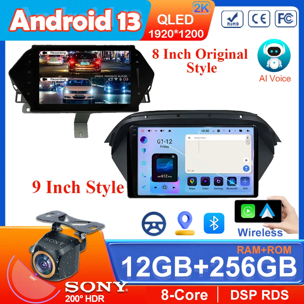 

Multimedia Player QLED HDR Screen For Honda Acura MDX 2007 - 2013 Car DVD Auto Radio Android 13 7862 Navigation Carplay NO 2din