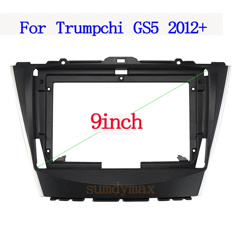 

Car Frame Audio Fitting Adaptor Dash Trim Kits Facia Panel 9 inch For TRUMPCHI GS5 2012+ 2 Din CAR Radio Player frame panel