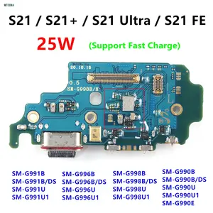 Bilashmart Charging Port Dock Connector Board Flex Samsung S21 Plus Ultra FE G991B S998B USB Connector Dock Charger Cable S21+ G996B