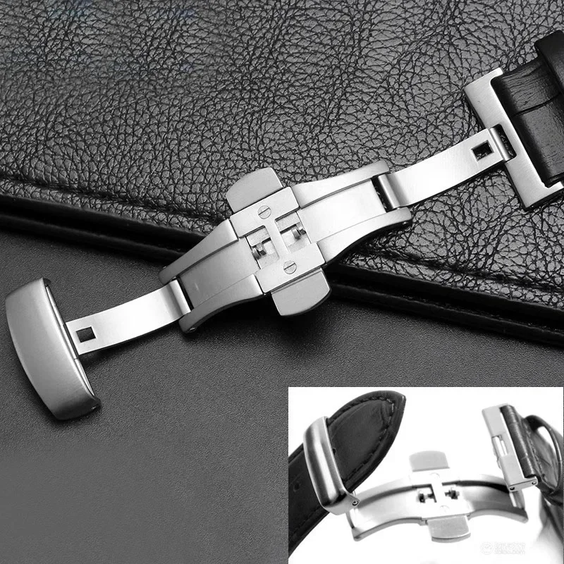 Curved End Genuine Leather Watchband 22mm 23mm 24mm for Tissot Couturier T035 Watch Band Steel Buckle Strap Wristband Bracelet
