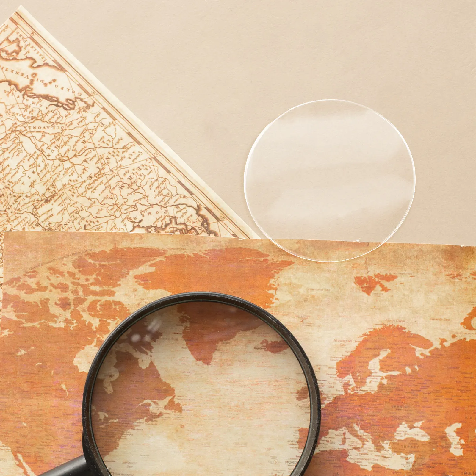 10Pcs Clear Acrylic Handheld Magnifier Lens Replacement Magnifying Accessories Reading Lens for Magnifier Device