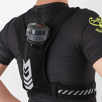 Reflective Hydration Backpack Mesh Breathable Sports Water Bag Lightweight Elastic Women Men Large Capacity for Jogging Fitness