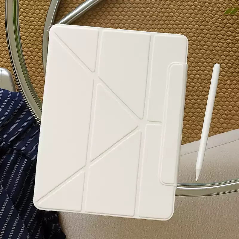 Advanced Simple Pure White Tablet Case For Magnetic iPad Pro 13 11th A16 12.9