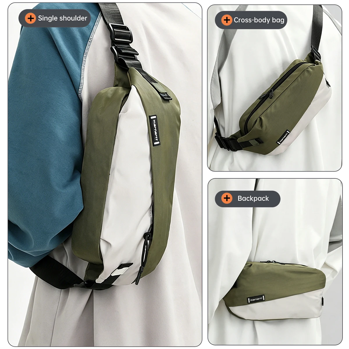 2026 Neue Herren-Brusttasche, Tragbare Handytasche, Umhängetasche, Leichte Mini-Freizeit-Sport-Outdoor-Kleiner-Rucksack für Damen, Studenten – Detail 6