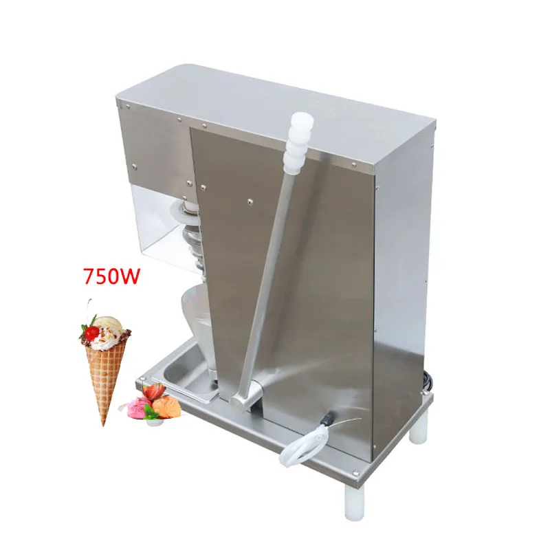 

110V 220V Stainless Steel Swirl Drill Yogurt Real Fruits Ice Cream Blender Mixer Frozen Fruit Swirl Drill Ice Cream Machine