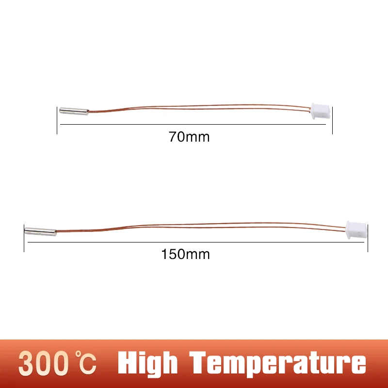 ترقية 100K NTC3950 الثرمستور Dumet سلك 3*15 مللي متر Catridge مستشعر درجة الحرارة العالية ل Voron CR6 SE التنين اليعسوب #6