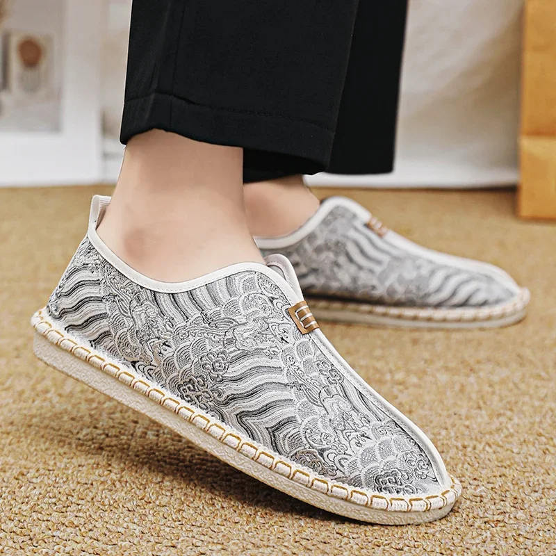 

Fashion Designer Loafers Men Summer Breathable Men's Fisherman Shoes Comfortable Lightweight Slip-on Casual Shoes Man Flat Shoes