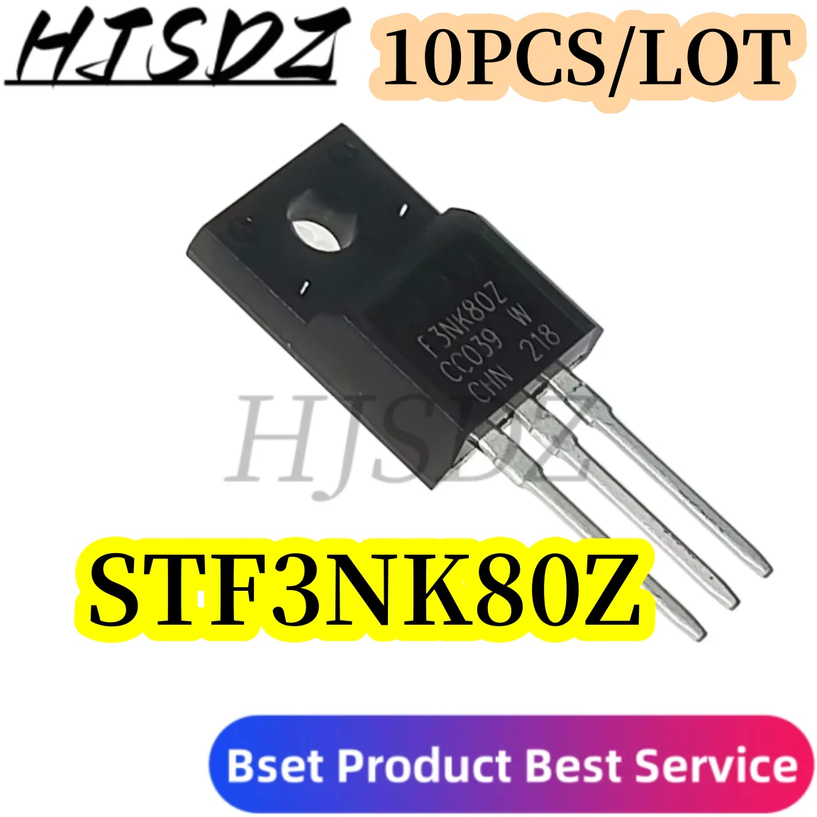 10pcs stf3nk80z TO-220F stf3nk80 to-220 f3nk80z stf3nk80zfp mos fet transistor neu