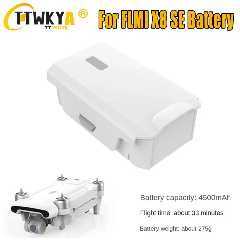 Battery for FIMI X8 SE 2022 V2 Battery 11.4V 4500mAh Charging Intelligent Batteries 33mins Flight time X8SE Battery