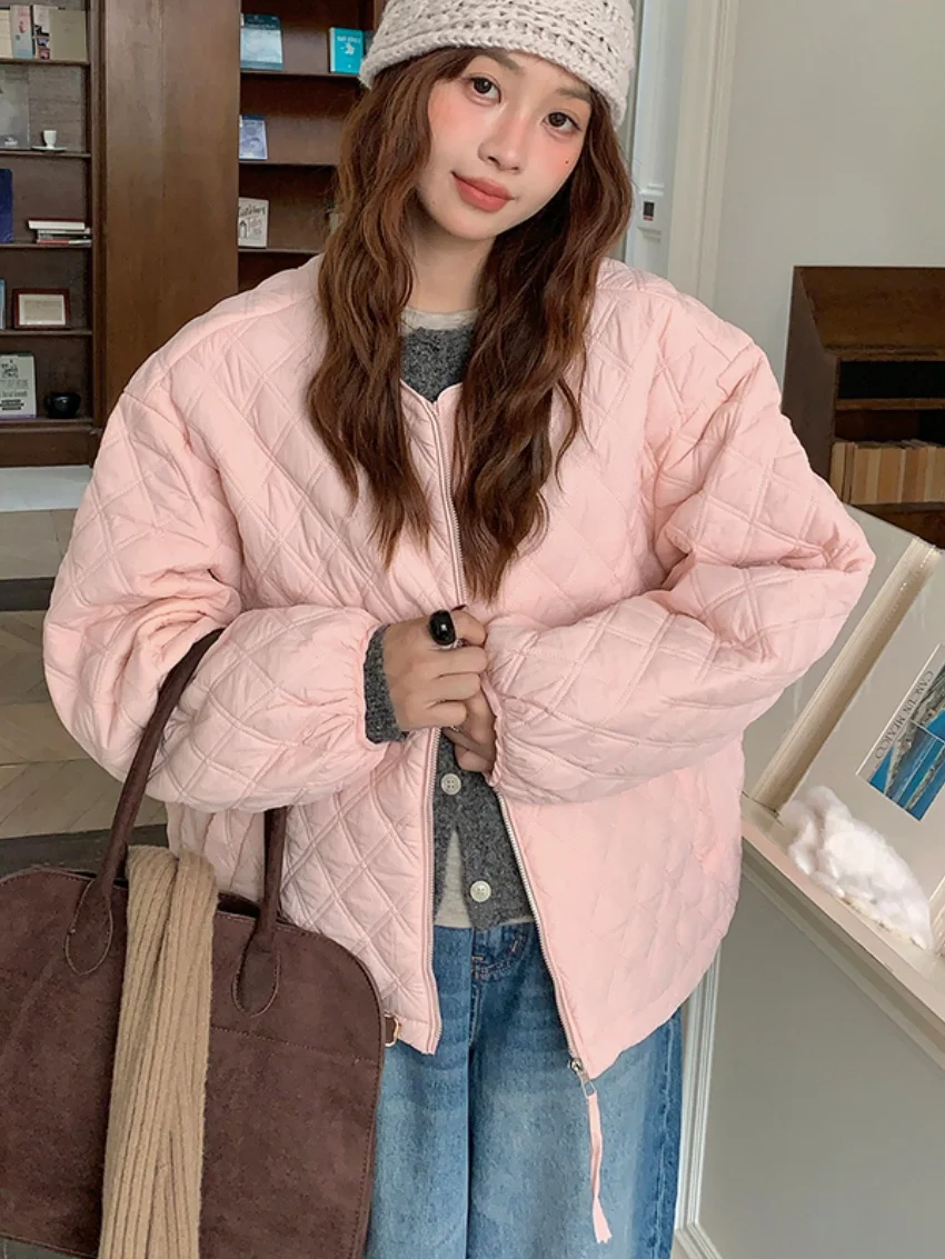 Alien Kitty Windproof Soft Warm Down Jackets 2025 Winter Minimalist Casual OL All Match New Chic Elegant High Street Loose