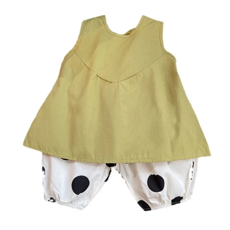 

Summer Baby Clothes Suit Children Girls Sleeveless Dress Shorts 2Pcs/Sets Infant Outfits Toddler Casual Costume Kids Sportswear