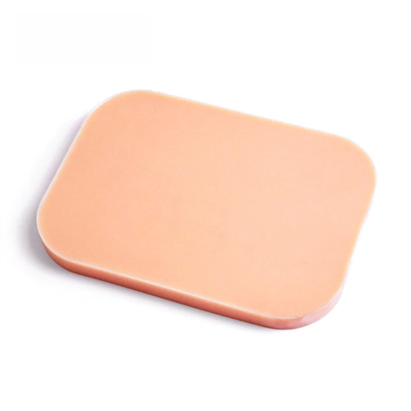 Silicone wound DIY suture pad with box lid for model medical training