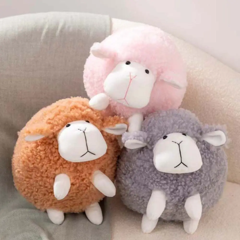 Desenhos animados para festas cordeiro macio pelúcia plushies brinquedo de pelúcia ovelha boneca de pelúcia animal de pelúcia cordeiro brinquedo de pelúcia travesseiro de pelúcia