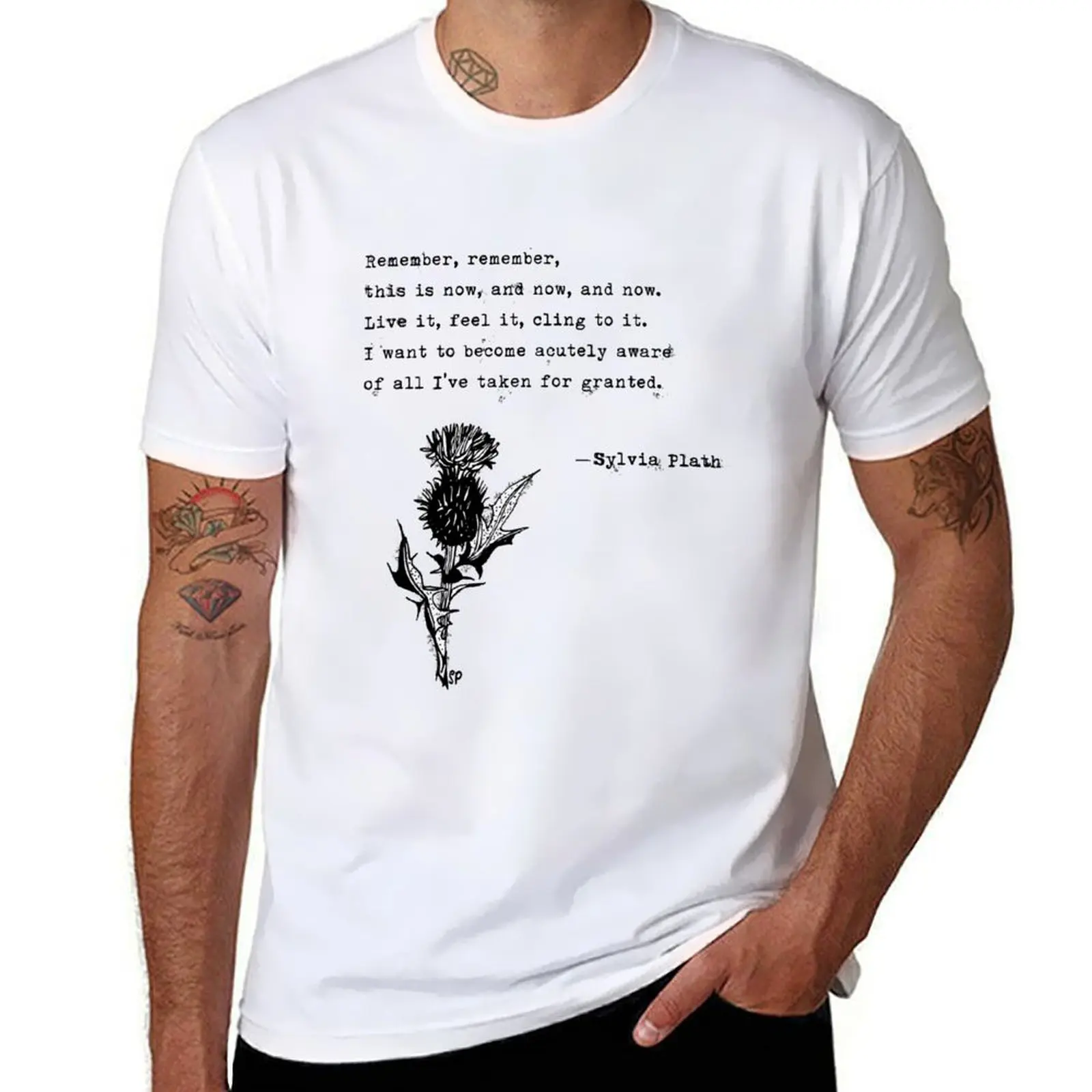 

Sylvia Plath T-Shirt mens graphic t shirts t shirt man luxury T-Shirt