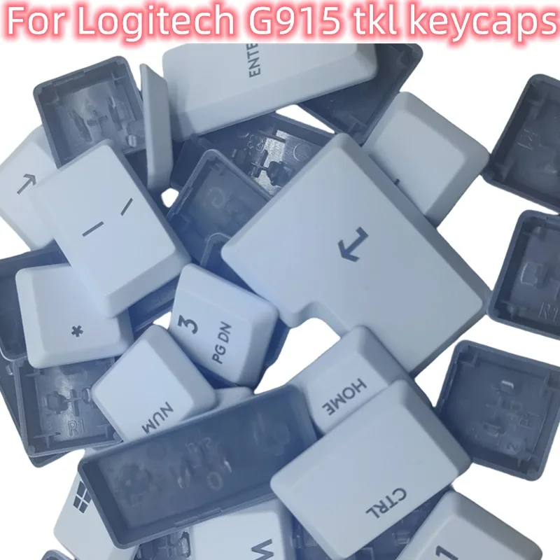 ชุดฝาครอบกุญแจรุ่น US ชุดปุ่มกดสำหรับ Logitech G813 G913 G815 G915 tkl แป้นพิมพ์ไร้สายสีขาว