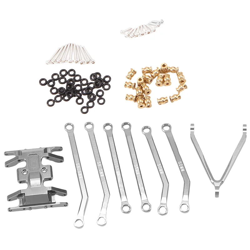 وصلات هيكل عالية التخليص ABFN-CNC ولوحة انزلاقية لأجزاء ترقية الزاحف المحوري SCX24 AXI00001 C10 JLU Bronco 1/24 RC