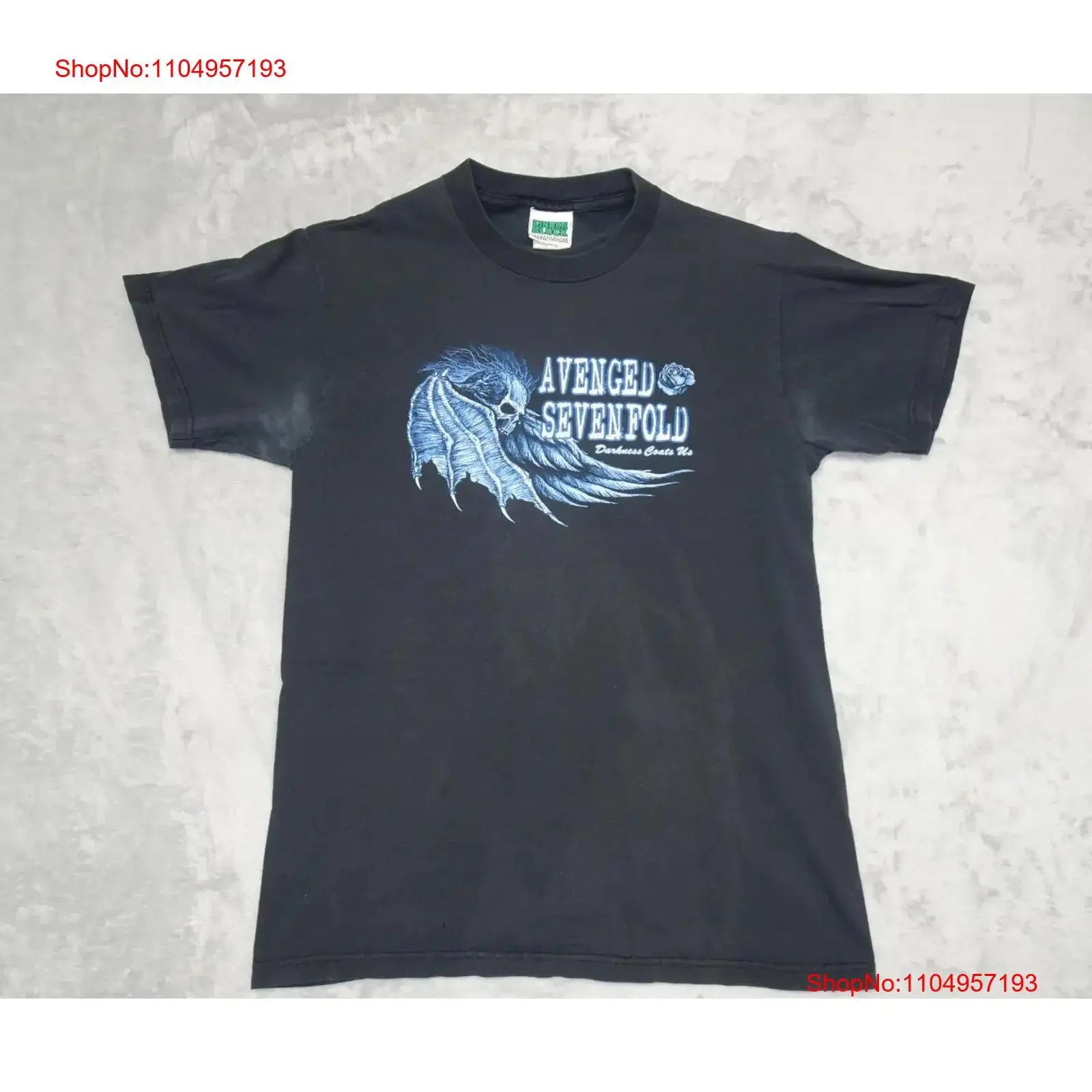 

Vtg Avenged Sevenfold A7X Darkness Coats Us Cinder Block T Shirt Small Black Y2K vintage Washed graphic Soft Stylish Casual
