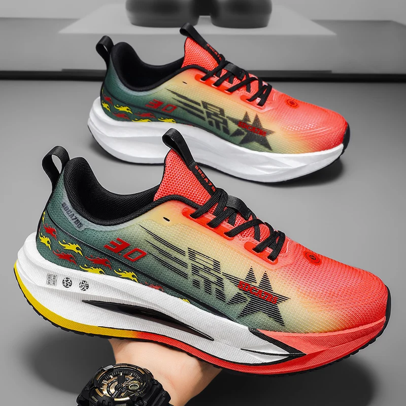 

Carbon Plate Professional Marathon Running Racing Shoes Trainers Jogging Shoes Men's Fitness Sport Shoes Female Walking Sneakers