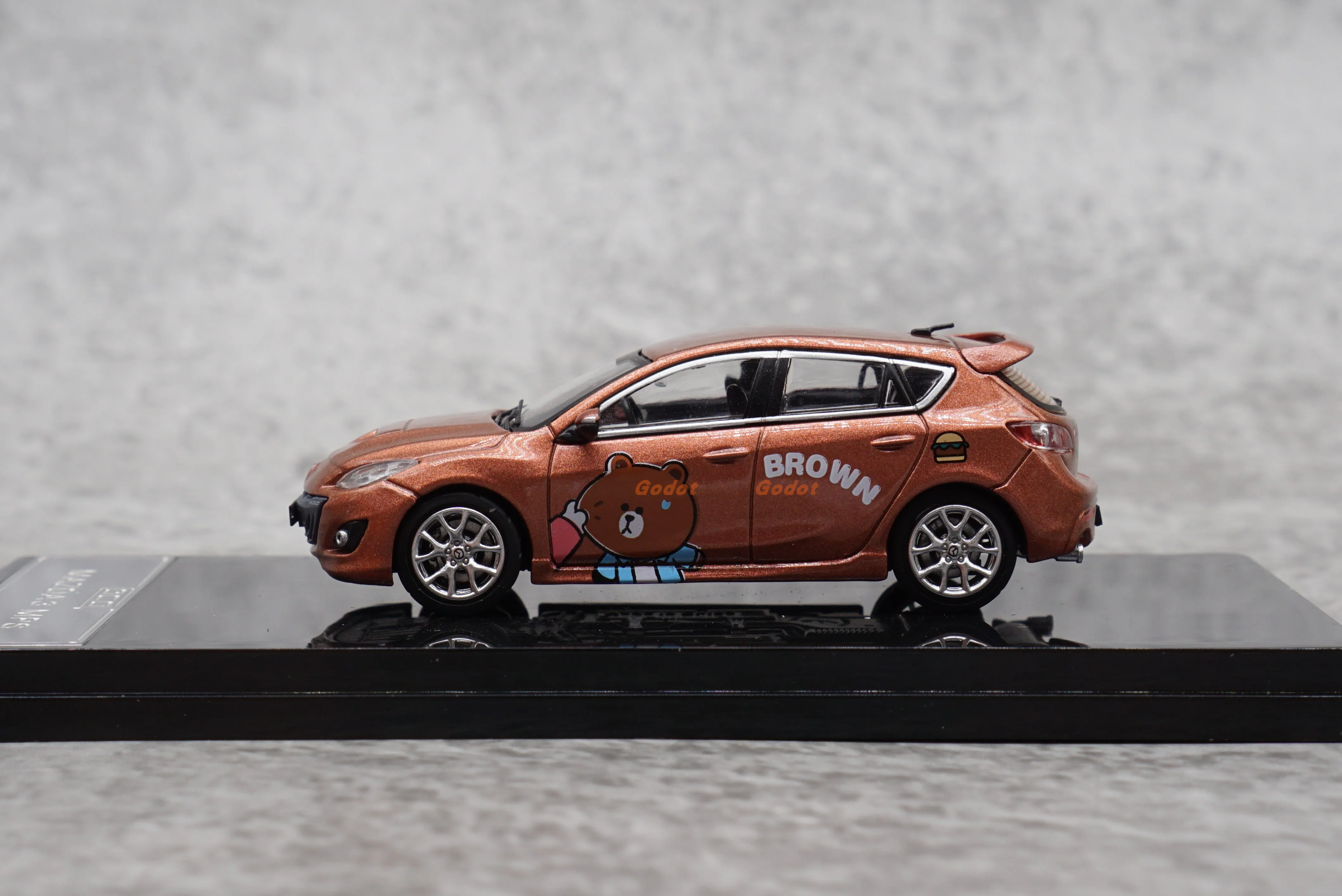 GCD 1/64 Mazda 3 MPS alloy car model toy