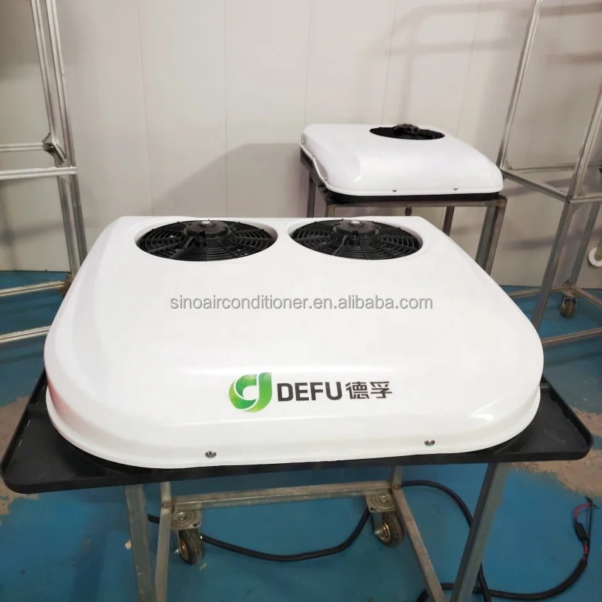 12 فولت تعمل بالبطارية وقوف السيارات المتكاملة تكييف الهواء على السطح وحدات التيار المتردد للشاحنات