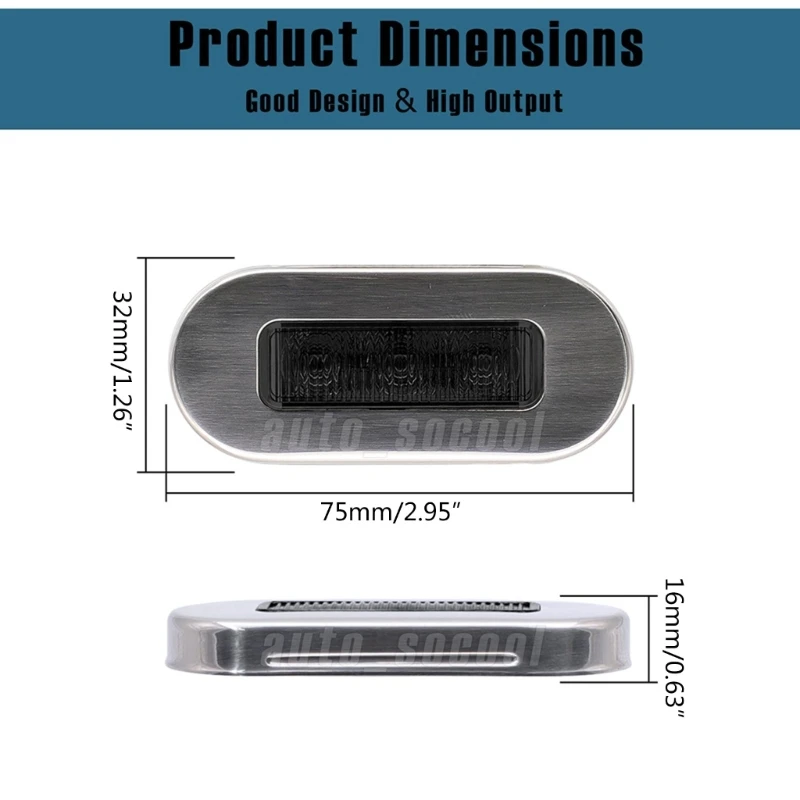Ciężarówka łódź Marine schodek pokład 3LED światło boczne lampka grzecznościowa kierunkowskaz włączony kierunkowskaz światła 4