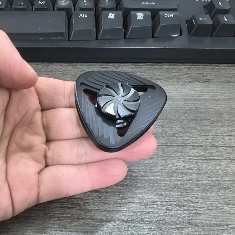 Fidget Spinner de Metal, giro Extra largo, TDAH, ansiedad, juguetes para aliviar el estrés, EDC, artilugios geniales, regalos para adolescentes, niños y adultos