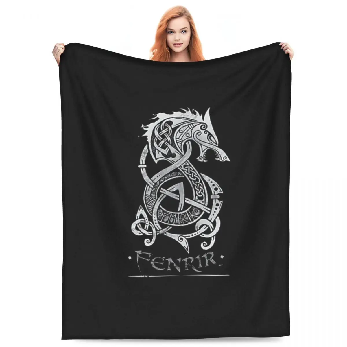 

Одеяло Viking Loki Son Fenrir, флисовое одеяло для дивана, супер мягкие пледы для дивана, постельные принадлежности, офисные пледы, покрывало, одеяло