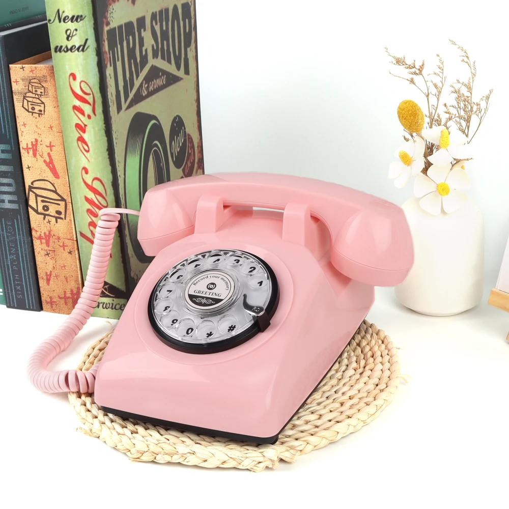 Wedding Rotary Telephone Message Recording Audio Guestbook Recorder Audio Guest Book Phone Wedding Antique Telephone