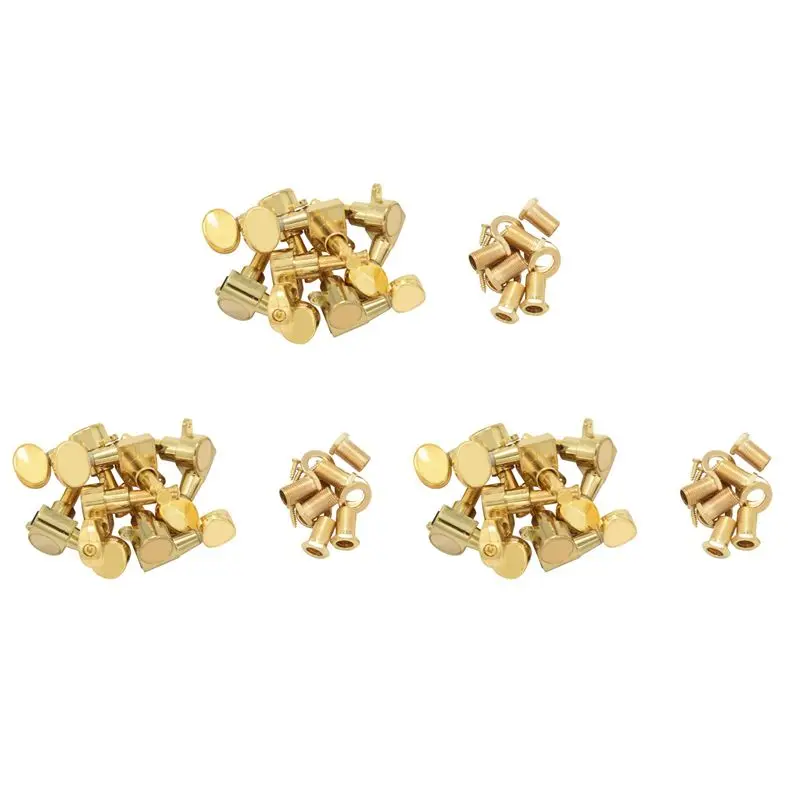 ABLB-18 Guitar Tuning Pegs VERROUILLAGE Tuner Touches Guitar Strings Button 9L + 9R Gold