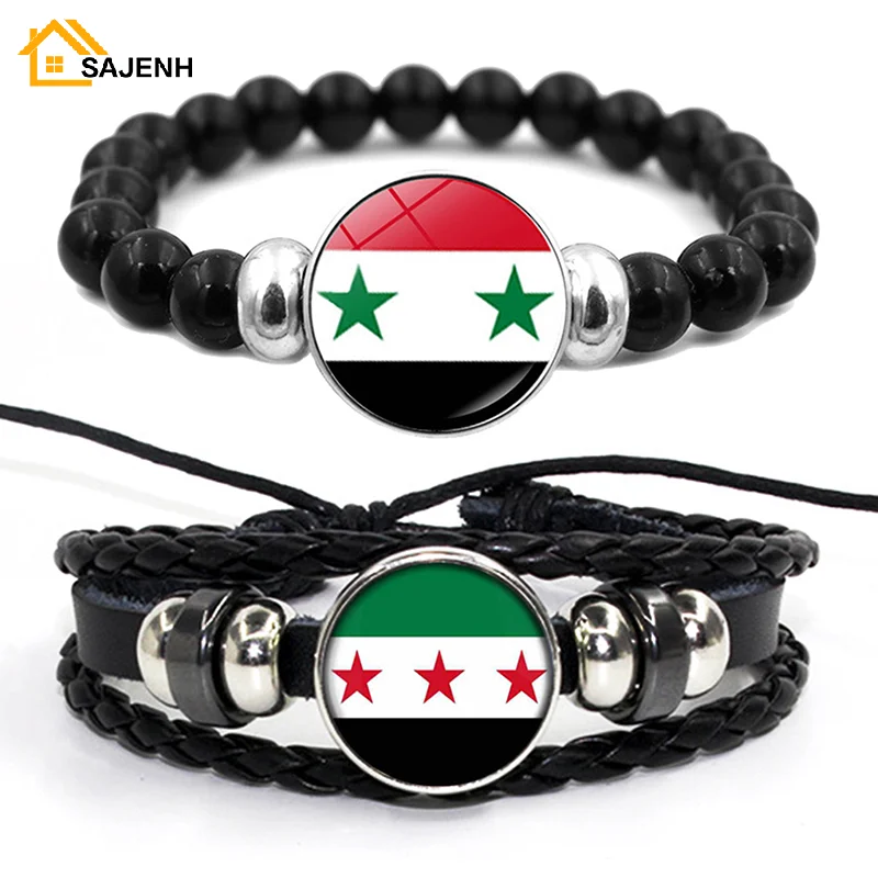 Love Syrian Arab Republic Syria Arabic Bracelet Handmade Retro Syrian Bracelets For Women And Men Gifts