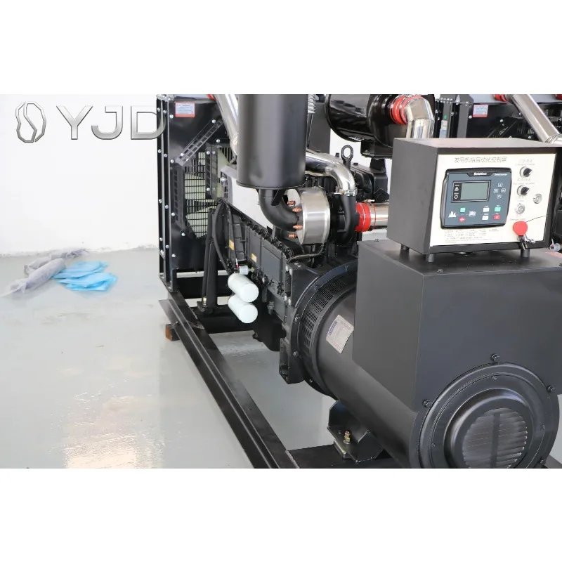Open Frame Three Phase Diesel Generator 50Hz Frequency 400V Rated Voltage DC Silent 1500RPM Auto Power Supply Ranging 300KW